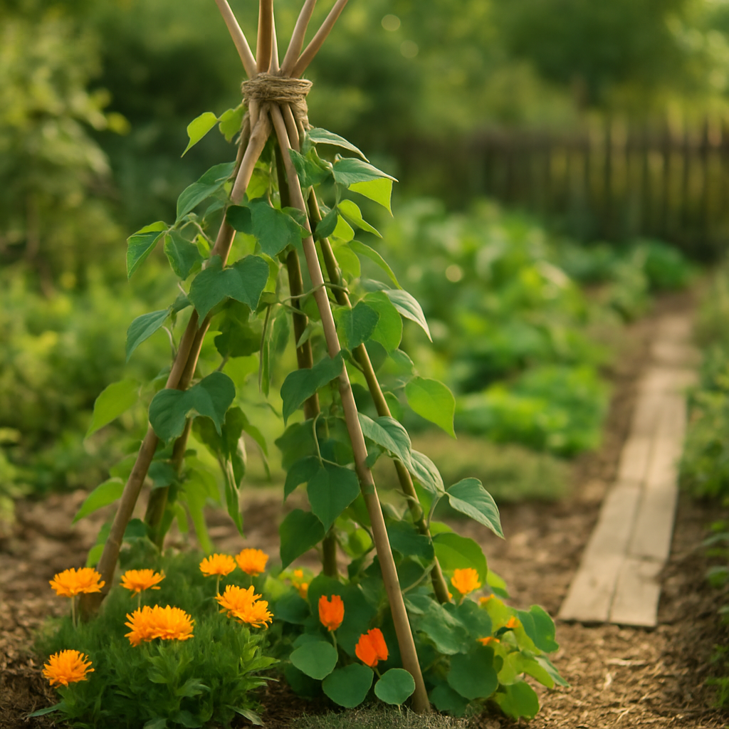 Gartengestaltung mit Bohnenstengel: Kreativideen